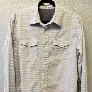 Wrangler Mens Shirt Long Sleeve Western 20X Competition Advance Comfort Snap  L
